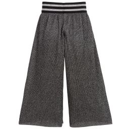 Loredana-Girls Glittery Silver Culottes | Childrensalon Outlet