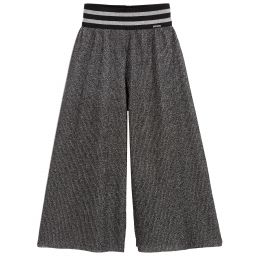 Loredana-Girls Glittery Silver Culottes | Childrensalon Outlet