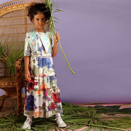 Loredana-Girls Silver Cropped Jacket | Childrensalon Outlet