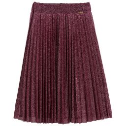 Loredana Le Bellissime-Glittery Pink Pleated Skirt | Childrensalon Outlet
