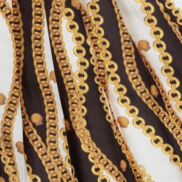 Loredana-Gold & Black Pleated Skirt | Childrensalon Outlet