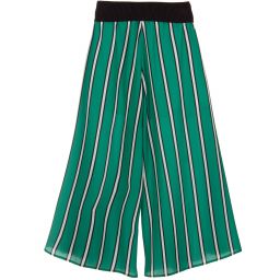 Loredana-Green Silky Striped Culottes | Childrensalon Outlet
