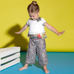 Loredana-Leopard Print Chiffon Culottes | Childrensalon Outlet