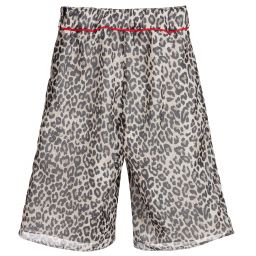 Loredana-Leopard Print Chiffon Culottes | Childrensalon Outlet
