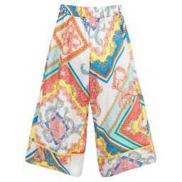 Loredana-Pink & Blue Culotte Trousers | Childrensalon Outlet