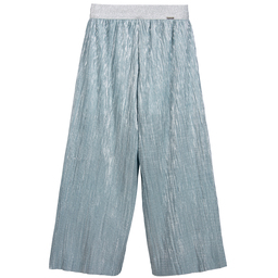 Loredana-Silver Blue Pleated Culottes | Childrensalon Outlet