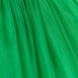 Love Made Love-Girls Green Cotton Lace & Tulle Dress | Childrensalon Outlet