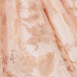 Love Made Love-Pink Embroidered Tulle Dress | Childrensalon Outlet