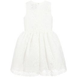 Love Made Love-فستان توليب دانتيل  مطرز لون أبيض | Childrensalon Outlet