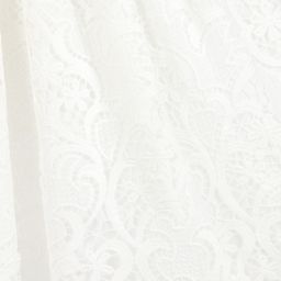 Love Made Love-فستان توليب دانتيل  مطرز لون أبيض | Childrensalon Outlet