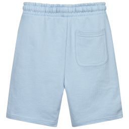 Lyle & Scott-Blue Cotton Jersey Logo Shorts | Childrensalon Outlet