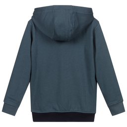 Lyle & Scott-Blue & Green Cotton Hoodie | Childrensalon Outlet