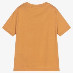 Lyle & Scott-Boys Beige Cotton T-Shirt | Childrensalon Outlet