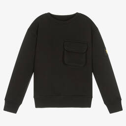 Lyle & Scott-Boys Black Cotton Sweatshirt | Childrensalon Outlet