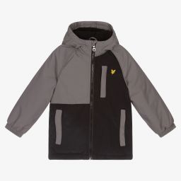 Lyle & Scott-Boys Black & Grey Jacket | Childrensalon Outlet