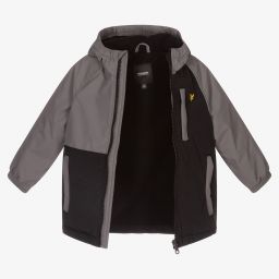 Lyle & Scott-Boys Black & Grey Jacket | Childrensalon Outlet
