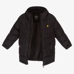 Lyle \u0026 Scott - Boys Black Hooded Puffer 