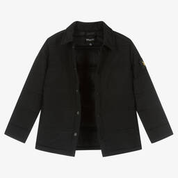 لايل آند سكوت-Boys Black Padded Showerproof Jacket | Childrensalon Outlet