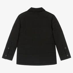 لايل آند سكوت-Boys Black Padded Showerproof Jacket | Childrensalon Outlet