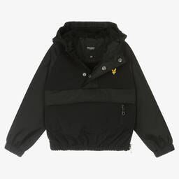 لايل آند سكوت-Boys Black Showerproof Jacket | Childrensalon Outlet