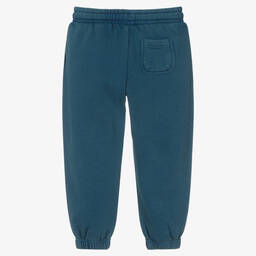 Lyle & Scott-Boys Blue Cotton Logo Joggers | Childrensalon Outlet