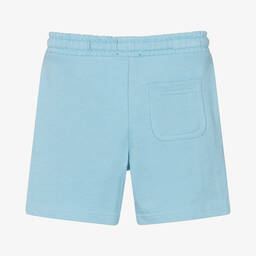 Lyle & Scott-Boys Blue Cotton Logo Shorts | Childrensalon Outlet