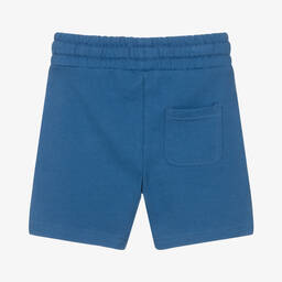 Lyle & Scott-Boys Blue Cotton Logo Shorts | Childrensalon Outlet
