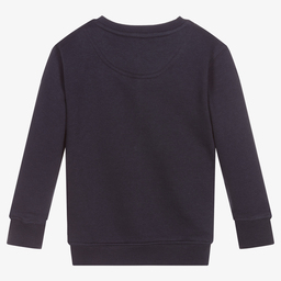 Lyle & Scott-Boys Blue Cotton Sweatshirt | Childrensalon Outlet