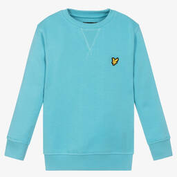Lyle & Scott-Boys Blue Cotton Sweatshirt | Childrensalon Outlet