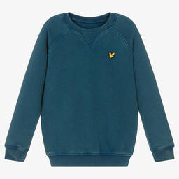 Lyle & Scott-Boys Blue Cotton Sweatshirt | Childrensalon Outlet