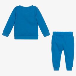 Lyle & Scott-Boys Blue Cotton Tracksuit | Childrensalon Outlet