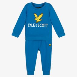 Lyle & Scott-Boys Blue Cotton Tracksuit | Childrensalon Outlet