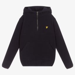 Lyle & Scott-Boys Blue Fleece Hoodie | Childrensalon Outlet