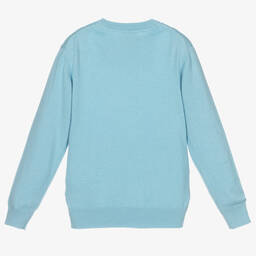 Lyle & Scott-Boys Blue Knitted Sweater | Childrensalon Outlet