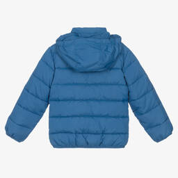 Lyle & Scott-Boys Blue Padded Puffer Jacket | Childrensalon Outlet