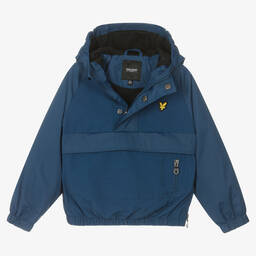 لايل آند سكوت-Boys Blue Showerproof Jacket | Childrensalon Outlet