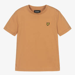 Lyle & Scott-Boys Brown Cotton T-Shirt | Childrensalon Outlet