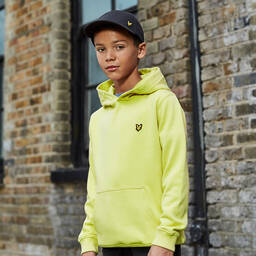 Lyle & Scott-Boys Green Cotton Logo Hoodie | Childrensalon Outlet