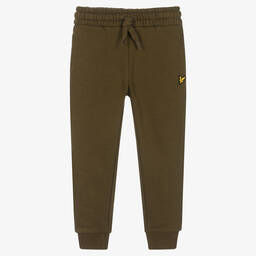 Lyle & Scott-Boys Green Cotton Logo Joggers | Childrensalon Outlet