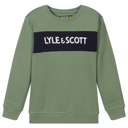 Lyle & Scott-Boys Green Cotton Sweatshirt | Childrensalon Outlet