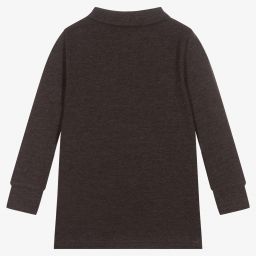 Lyle & Scott-Boys Grey Cotton Polo Shirt | Childrensalon Outlet