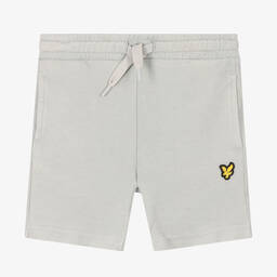 Lyle & Scott-Boys Grey Cotton Shorts | Childrensalon Outlet
