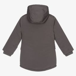 Lyle & Scott-Boys Grey Hooded Coat | Childrensalon Outlet