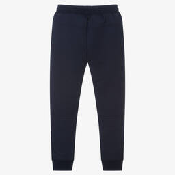 Lyle & Scott-Boys Navy Blue Cotton Joggers | Childrensalon Outlet