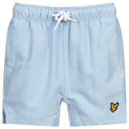 Lyle & Scott-Boys Pale Blue Swim Shorts | Childrensalon Outlet