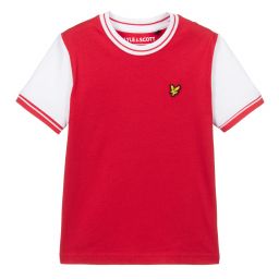 Lyle & Scott-Boys Red Cotton T-Shirt | Childrensalon Outlet