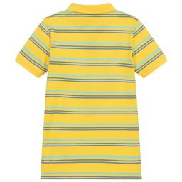 Lyle & Scott-Boys Yellow Cotton Polo Shirt | Childrensalon Outlet