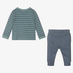 Lyle & Scott-Casual Blue & Green Outfit Set | Childrensalon Outlet
