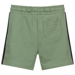 Lyle & Scott-Green & Navy Blue Logo Shorts | Childrensalon Outlet