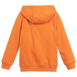 Lyle & Scott-Orange Cotton Zip-Up Top | Childrensalon Outlet